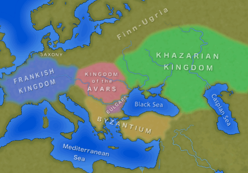 Spheres of Influence, c.800 AD
