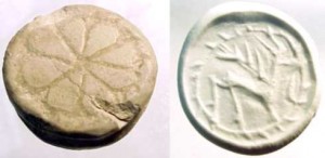 Rosette on Hittite spool-seal