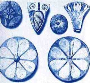 Rosette on Persian style tiles